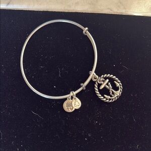 Alex and Ani Silver Charm Bracelet Minimalist Design
